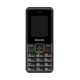 PHILIPS Xenium E6105, 128Mb, Siyah, 48Mb Ram, 1,77inc Ekran, 4G Çift Sim Desteği, FM Radyo, 1000mAh Pil, Türkiye KVK Garantili