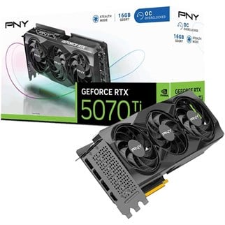 PNY  RTX5070TI 16GB GDDR7 256Bit 3xDP/1xHDMI(VCG5070T16TFXPB1)