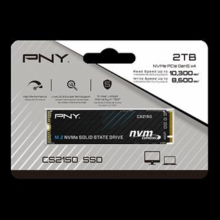 PNY CS2150 2TB  10200/8500 NVMe PCIe Gen5x4 M.2 SSD (M280CS2150-2TB-TB)
