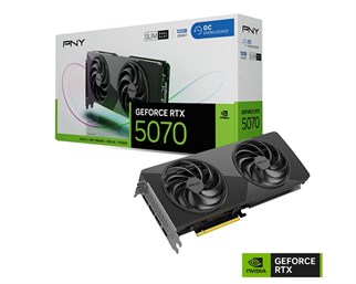 PNY GeForce RTX 5070 OC 12GB Dual-Fan Slim GDDR7 192Bit (VCG507012DFSXPB1-O)