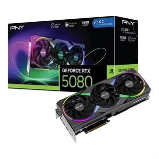 PNY RTX5080 16GB EPIC-X RGB VCG508016TFXXPB1-O GDDR7 256bit HDMI DP PCIe 5.0