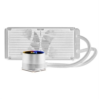 POWERBOOST 240mm DEEP PB-LCS-PI240-W ARGB Sıvı Soğutmalı AM5-1851p İşlemci Fanı Beyaz