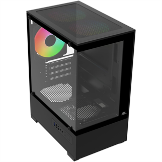POWERBOOST 500W PB-M5001B 3-Rainbow Fanlı Micro-Tower PC Kasası