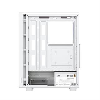 POWERBOOST 650W 80+ BRONZE GAMING MID-TOWER PC KASASI BEYAZ