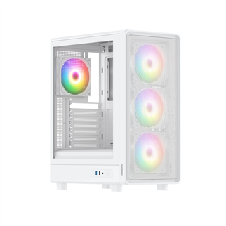POWERBOOST 650W 80+ BRONZE PB-A5065W-650w 4-ARGB Fanlı Gaming Mid-Tower PC Kasası