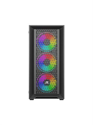 POWERBOOST 650W 80+ BRONZE PB-P705B 4-ARGB Fanlı Gaming Mid-Tower PC Kasası
