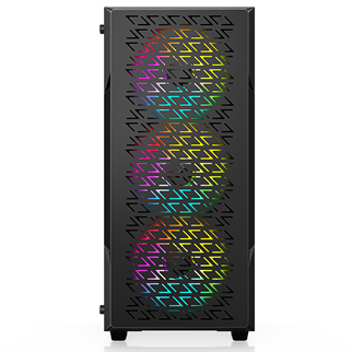POWERBOOST 650W 80+ BRONZE PB-P801AB 4-RGB Fanlı Gaming Mid-Tower PC Kasası
