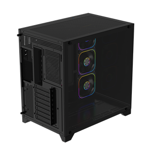 POWERBOOST 750W 80+ BRONZE PB-C9025B 4-ARGB Fanlı Gaming Mid-Tower PC Kasası