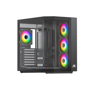 POWERBOOST 750W 80  BRONZE Seaview PBA4375B Gaming Mid-Tower PC Kasası Siyah