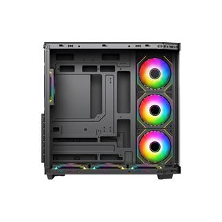 POWERBOOST 750W 80  BRONZE Seaview PBA4375B Gaming Mid-Tower PC Kasası Siyah