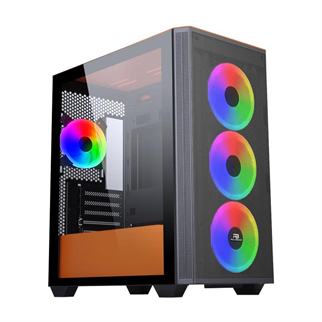 POWERBOOST PB-P2252BO 4-ARGB Fanlı Mid-Tower PC Kasası Turuncu