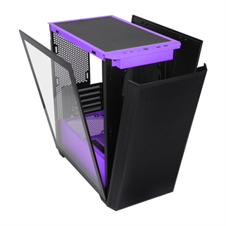 POWERBOOST PB-P2252BP 4-ARGB Fanlı Gaming Mid-Tower PC Kasası Mor-Siyah