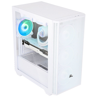 POWERBOOST PB-P2252BW 4-ARGB Fanlı Gaming Mid-Tower PC Kasası Beyaz
