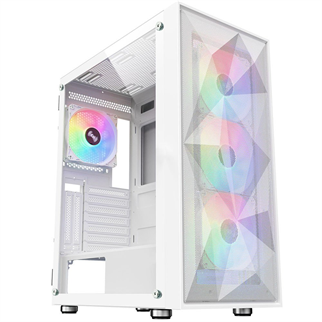 POWERBOOST PB-P3509BW 4-ARGB Fanlı Gaming Mid-Tower PC Kasası Beyaz
