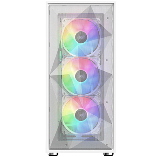 POWERBOOST PB-P3509BW 4-ARGB Fanlı Gaming Mid-Tower PC Kasası Beyaz