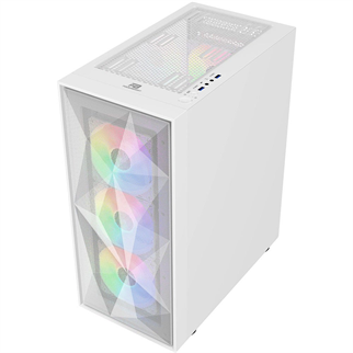 POWERBOOST PB-P3509BW 4-ARGB Fanlı Gaming Mid-Tower PC Kasası Beyaz