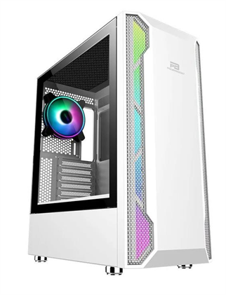 POWERBOOST VK-G3701W 3-RGB Fanlı Gaming Mid-Tower PC Kasası Beyaz