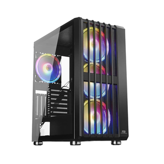 POWERBOOST VK-H002B 4-ARGB Fanlı Gaming Mid-Tower PC Kasası