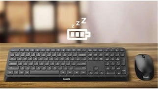 Philips SPT6307B-38 Kablosuz Klavye Mouse Seti Siyah 3000 Series 2.4Ghz Silent Desing
