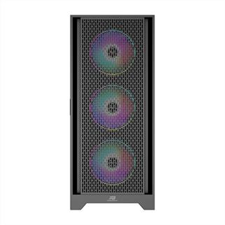 PowerBoost PB-P1600B USB 3.0 Mesh ARGB Fanlı Gaming Siyah Kasa  (PSU Yok)