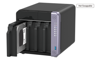 QNAP 4diskli Alpine AL524 QC-4GB RAM-10GbE SFP+ Nas Server TS-432X-4G