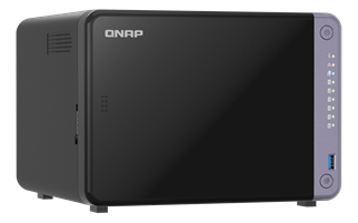 QNAP 6diskli Alpine AL524 QC-4GB RAM-2-10GbE SFP+ Nas Server TS-632X