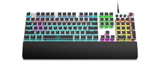 QUADRO Z2000 Kablolu USB RGB Q Trk Gümüş/Siyah Gaming Klavye