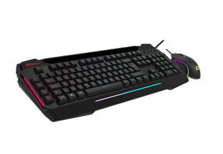 QUANTUM DualStrike Kablolu USB Q Trk RGB Gamıng Klavye -  Mouse Set