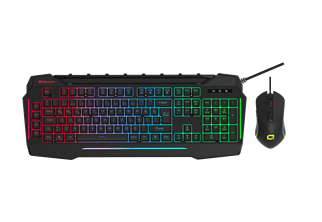 QUANTUM DualStrike Kablolu USB Q Trk RGB Gamıng Klavye -  Mouse Set