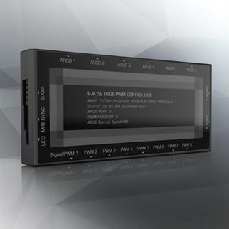 RAIJINTEK RJK 5V ARGB-PWM Fan Kontrolcü 8 Port PWM + 8 Port ARGB Bağlantı Noktası (0R40B00225)