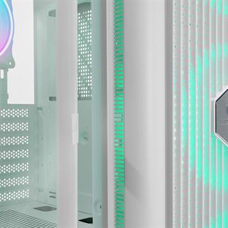 RAMPAGE 650W 80+ PROLIX MESH 4-RGB FANLI GAMING MID-TOWER PC KASASI BEYAZ