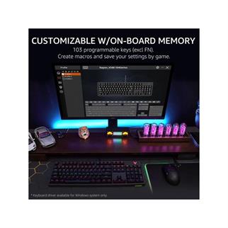 RAPOO V500 PRO RGB / Antighosting Mekanik Gaming Klavye