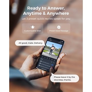 REOLINK 4MP Video Dorbell Bataryalı Kapı Zili IP Kamera PoE