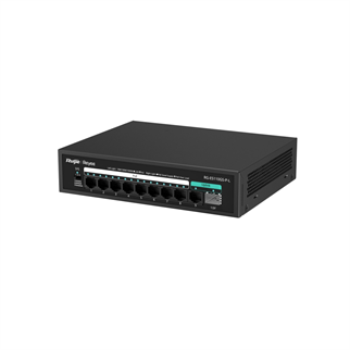 RUIJIE REYEE RG-ES110GS-P-L 10 Port, 8 Port  Gigabit PoE, 120W, 1 Port SPF, 1 Port Gigabit Uplink, Switch
