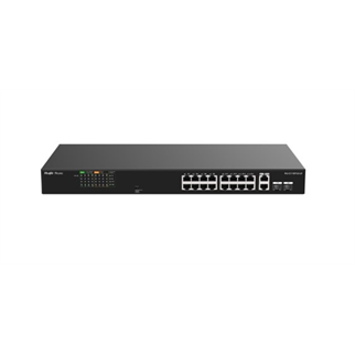 RUIJIE REYEE RG-ES118FGS-LP  18 Port, 16 Port  Megabit PoE, 120W, 2 Port Gigabit  COMBO,  Switch  Metal Kasa