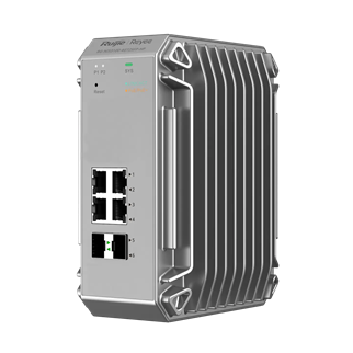 RUIJIE REYEE RG-NIS3100-4GT2SFP-HP  4 Port  GigaBit PoE, 120W,  2Port SFP, Endüstriyel Switch