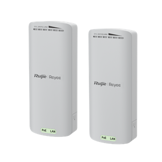 RUIJIE Reyee RG-EST100-E, 2Port, 300Mbps, 2.4Ghz, Pasif PoE, Dış Ortam, Noktadan Noktaya PTP, Acces Point, Kutu İçeriği 2 Adet, (500m)
