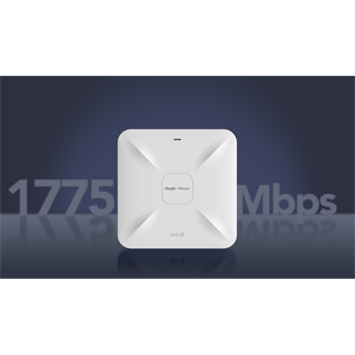 RUIJIE Reyee RG-RAP2260(G), AX3200, 2Port 2.5GE, 1775Mbps, Dual Band, Wifi 6, PoE, Tavan Tipi, Reyee Mesh, Access Point