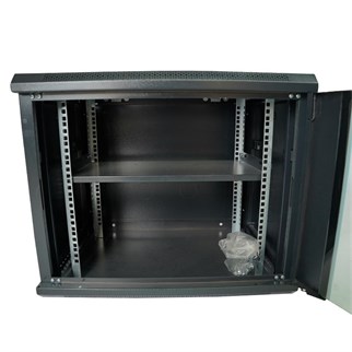 Racksan MT-6609S 9U Duvar Tipi Kabinet (500-600-600) Raf+Fan+Priz