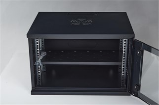 Racksan SE-6409S 9U Duvar Tipi Kabinet (450-530-400) Raf+Fan+Priz