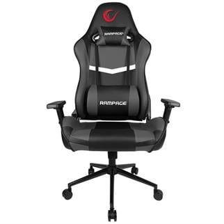 Rampage KL-R56 3D Kol,Tam Dökme Süngerli Siyah/Gri Oyuncu Koltuğu