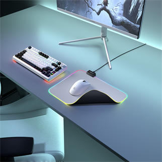 Rampage MP-21, PULSAR M RGB, 252x328x3mm, RGB Led, Gaming, MOUSE PAD (Gri)