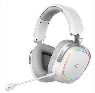 Rampage RETSU Beyaz-Gri Kablosuz 2.4G+ Bluetooth Kumaş  Deri  Earpad Mikrofonlu Oyuncu Kulaklığı