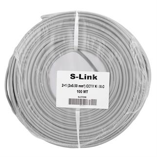 S-LINK 100metre 2+1 SL-CT2100 0.50 CCTV Kablo