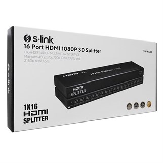 S-LINK 16port SW-KC33 1920x1080 HDMI Splitter