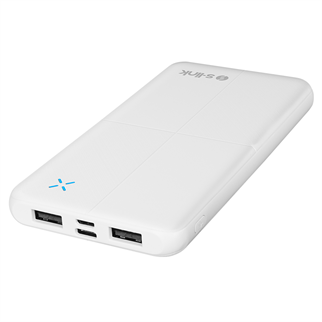 S-LINK IP-G12N, Beyaz, 10.000mAh, 2xUSB, 1xMicro USB, 1xType-C, 4 LED Göstergeli, PowerBank