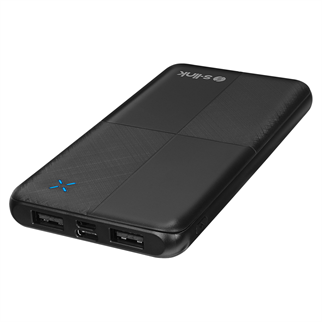 S-LINK IP-G12N, Siyah, 10.000mAh, 2xUSB, 1xMicro USB, 1xType-C, 4 LED Göstergeli, PowerBank