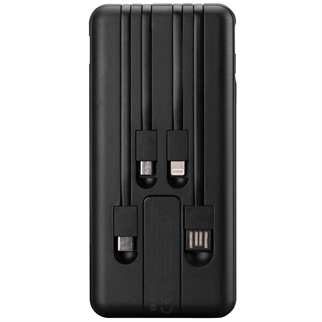 S-LINK IP-G13K, Siyah, 10.000mAh, 1xUSB, 1xMicro USB, 4in1 Kablolu (Type-C, Lightning, Micro ve USB), LCD Göstergeli, PowerBank