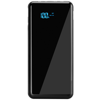 S-LINK IP-G13K, Siyah, 10.000mAh, 1xUSB, 1xMicro USB, 4in1 Kablolu (Type-C, Lightning, Micro ve USB), LCD Göstergeli, PowerBank