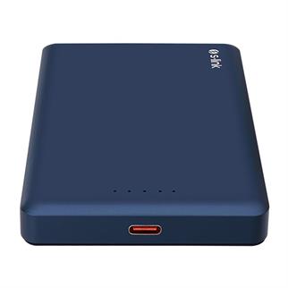 S-LINK MG110 10000mAh PD20W Magsafe 15W Kablosuz Type-C Mavi Taşınabilir Metal Şarj Cihazı Powerbank
